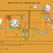 Schema elettrico vespa 125  e  125 primavera