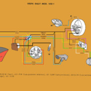 Schema elettrico Vespa Rally 180 – VSD 1