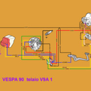 Schema elettrico Vespa 90 – V9A 1