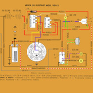 Schema elettrico Vespa 50 Elestart – V5A 3