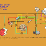 Schema elettrico Vespa 125 – 150  VNC1-VBC1-VNL1-VLB1