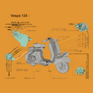 Schema elettrico Vespa 125 anno 1956